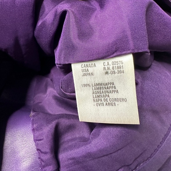 ESCADA 💜 Purple Lambskin Leather Pants 💜 SIZE 36 - Picture 4 of 7